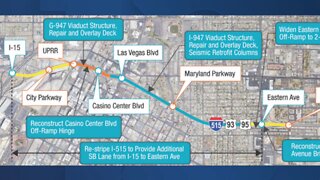 NDOT reduces lanes on U.S. 95 for I-515 project