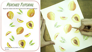 Peaches Tutorial Using Watercolor Pencil