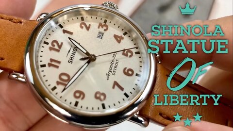 The Statue of Liberty Shinola Runwell Watch Review from the Great Americans Series