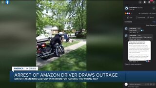 Arrest of Amazon driver draws outrage