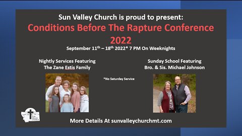 Br. Zane Estis - Conditions in America Before The Rapture