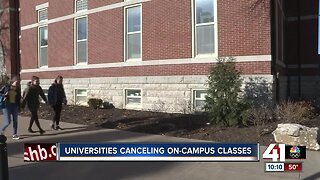 Universities canceling on-campus classes