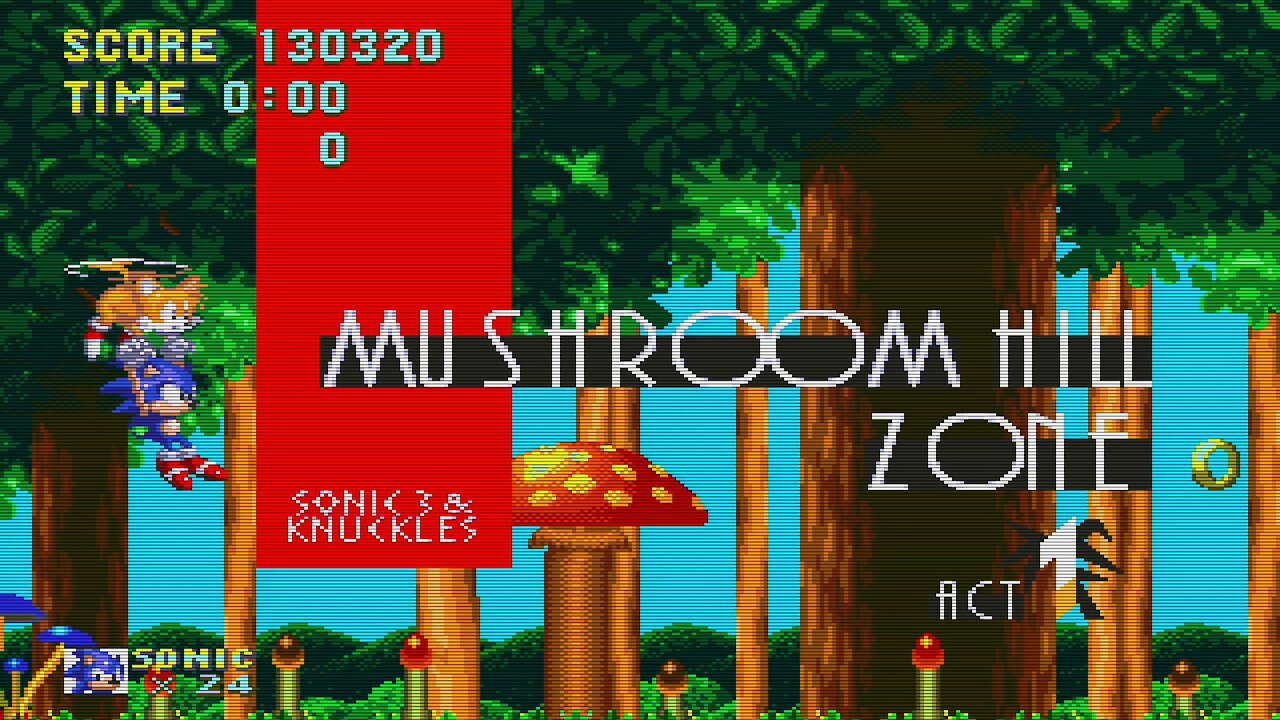 Sonic the Hedgehog 3 & Knuckles (Sonic & Tails) Mushroom Hill
