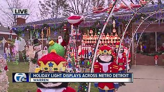 Massive holiday light displays across metro Detroit. Here's one in Warren
