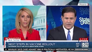 Governor Ducey: Arizona in danger of running out of COVID-19 vaccines