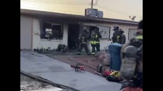 2 children rescued from fire
