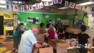 Healthy food donations for families in Morrell Park