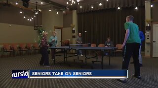Local basketball team plays games with local seniors
