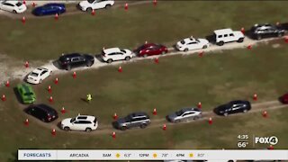 Long lines at testing sites in Miami
