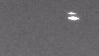 Bell shaped UFO captured on security camera