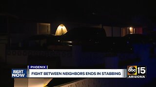 Fight between neighbors in Phoenix ends in stabbing