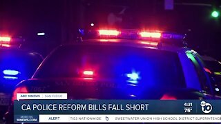 CA Police reform bills fall short