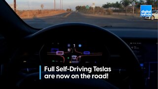 Full Self-Driving Teslas are now on the road!
