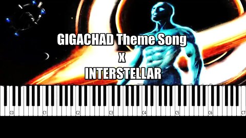 GIGACHAD THEME - EASY Piano Tutorial 