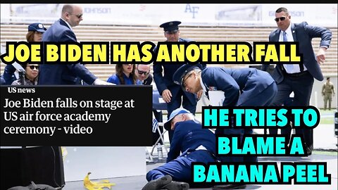 JOE BIDEN FALLS | Clumsy President Trips on a Sandbag at AIR FORCE Ceremony