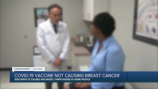 COVID-19 vaccine not causing breast cancer