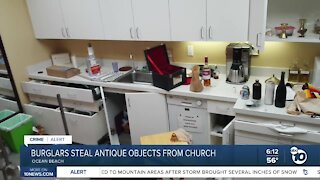Burglar steals antique religious objects from OB church