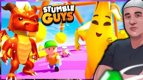 LIVE DE STUMBLE GUYS AO VIVO JOGANDO BLOCK DASH COM OS ESCRITOS