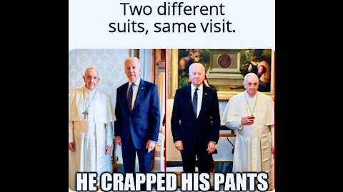 Joe Biden Shits Himself in Front of Pope at Vatican Leaving Europeans Disgusted Unimpressed With USA