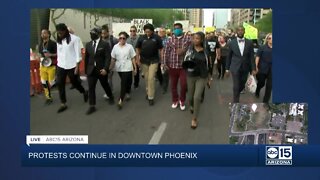 Phoenix Police Chief Jeri Williams joins protests in downtown Phoenix