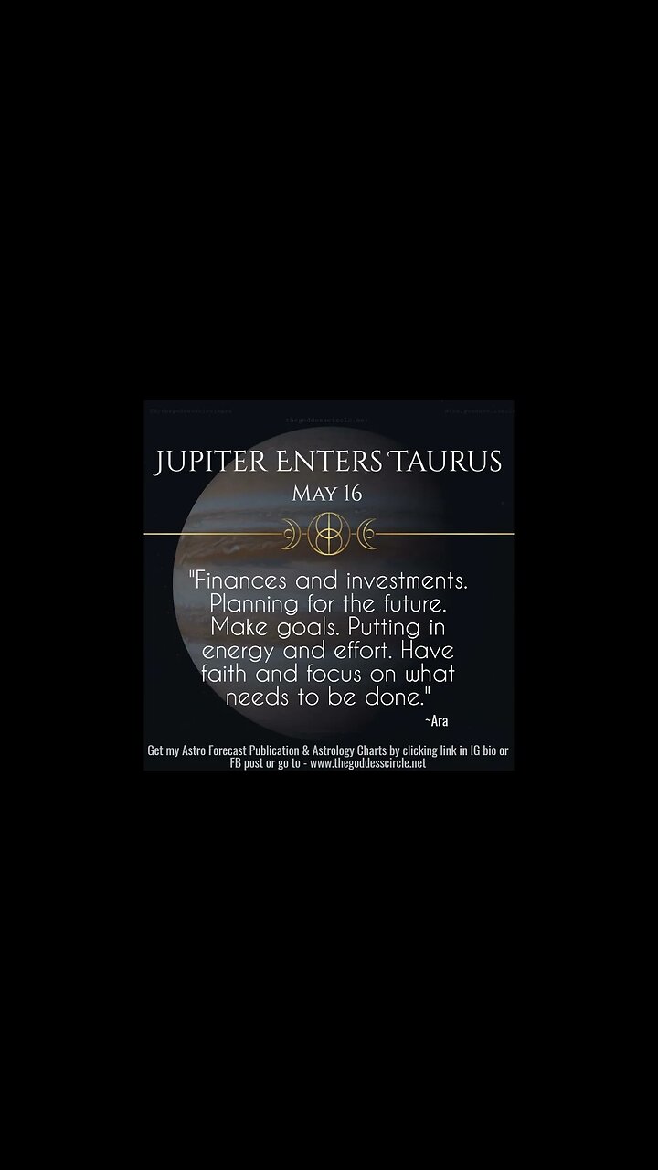 Jupiter enters Taurus May 16, 2023 May 2024 Abundance and