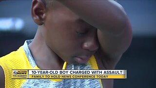Family of 10-year-old boy charged with assault to hold news conference