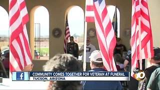 community comes together for veteran at funeral