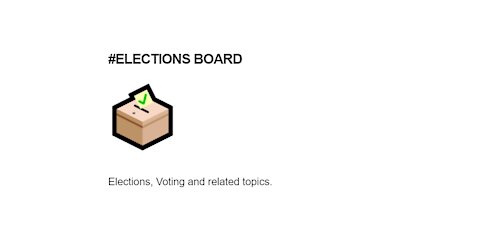 #Elections Board