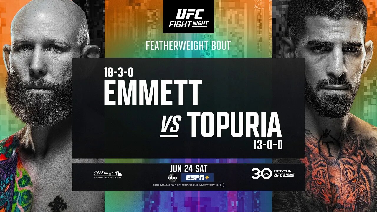 UFC Jacksonville Emmett vs Topuria June 24 Fight Promo