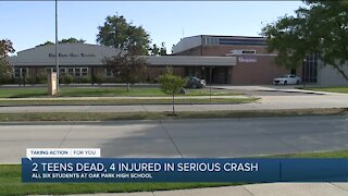 2 teens dead, 4 injured in serious crash