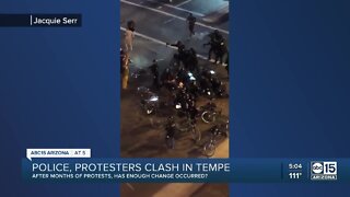 Police, protesters clash in Tempe