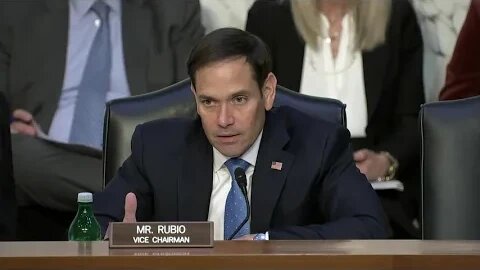 Rubio questions witnesses at a Senate Intelligence Hearing on Vetting Modernization