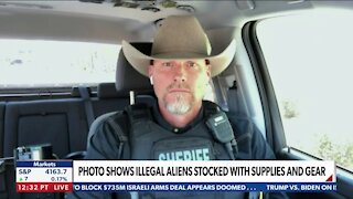 PHOTO SHOWS ILLEGAL ALIENS STOCKED WITH SUPPLIES AND GEAR