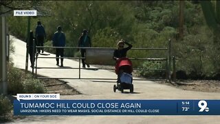 Tumamoc hikers warned that hill could shut down again if they don't wear masks