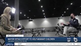 San Diego Mayor details efforts to help migrant children