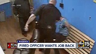Fired Phoenix police officer wants his job back
