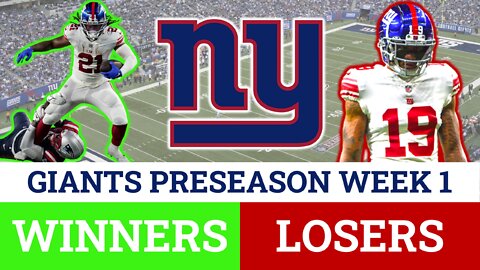 NY Giants Preseason Week 1 Winners & Losers Ft. Kenny Golladay, Aaron Robinson, Darrian Beavers