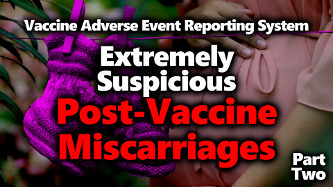 Mass Post C19 Vaccine Pregnancy Loss: Miscarriages/ Fetal Deaths, VAERS Tells HORRIFYING Tale (Pt 2)