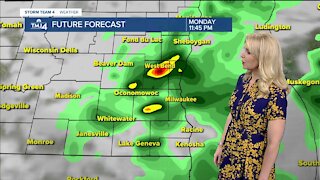 Scattered rain showers possible for Monday