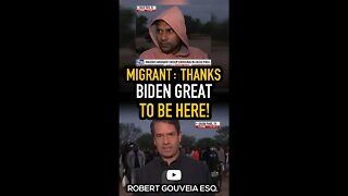 Migrant Thanks Biden #shorts