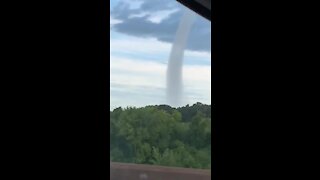 Tornado captured on camera near Decatur, Alabama