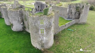 Spectacular drone footage captures 13th-century Norman castle in Ireland
