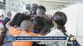 Congolese father facing deportation reunited with his family