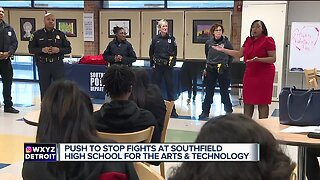 Southfield’s new police chief meets with high school students about serious fights
