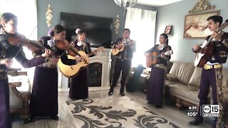 Mariachi making a switch uplifting people at COVID-19 funerals
