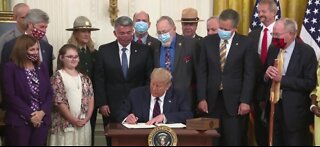 President Trump signs the Great American Outdoors Act