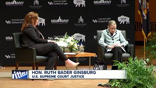Justice Ruth Bader Ginsburg speaks at Kleinhans Music Hall