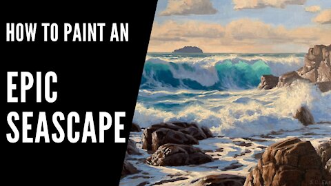 How to Paint an EPIC SEASCAPE - Paint Epic Waves and Translucent Water - Painting Tutorial