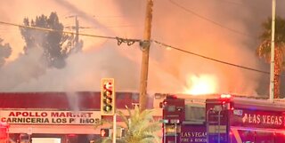 Fire crews extinguish market, restaurant fire
