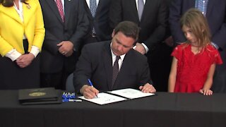 Governor DeSantis signs into law a series of bills aimed at obstructing vaccine mandates